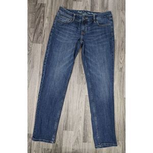 (3/$35) The Limited Womens Size 6 Slim Boyfriend Whiskered Denim Blue Jeans